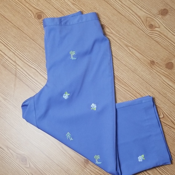 Alfred Dunner Pants - Alfred Dunner - Caribbean Cool Violet Capri
